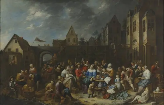 Village fête, by Gillis van Tilborgh