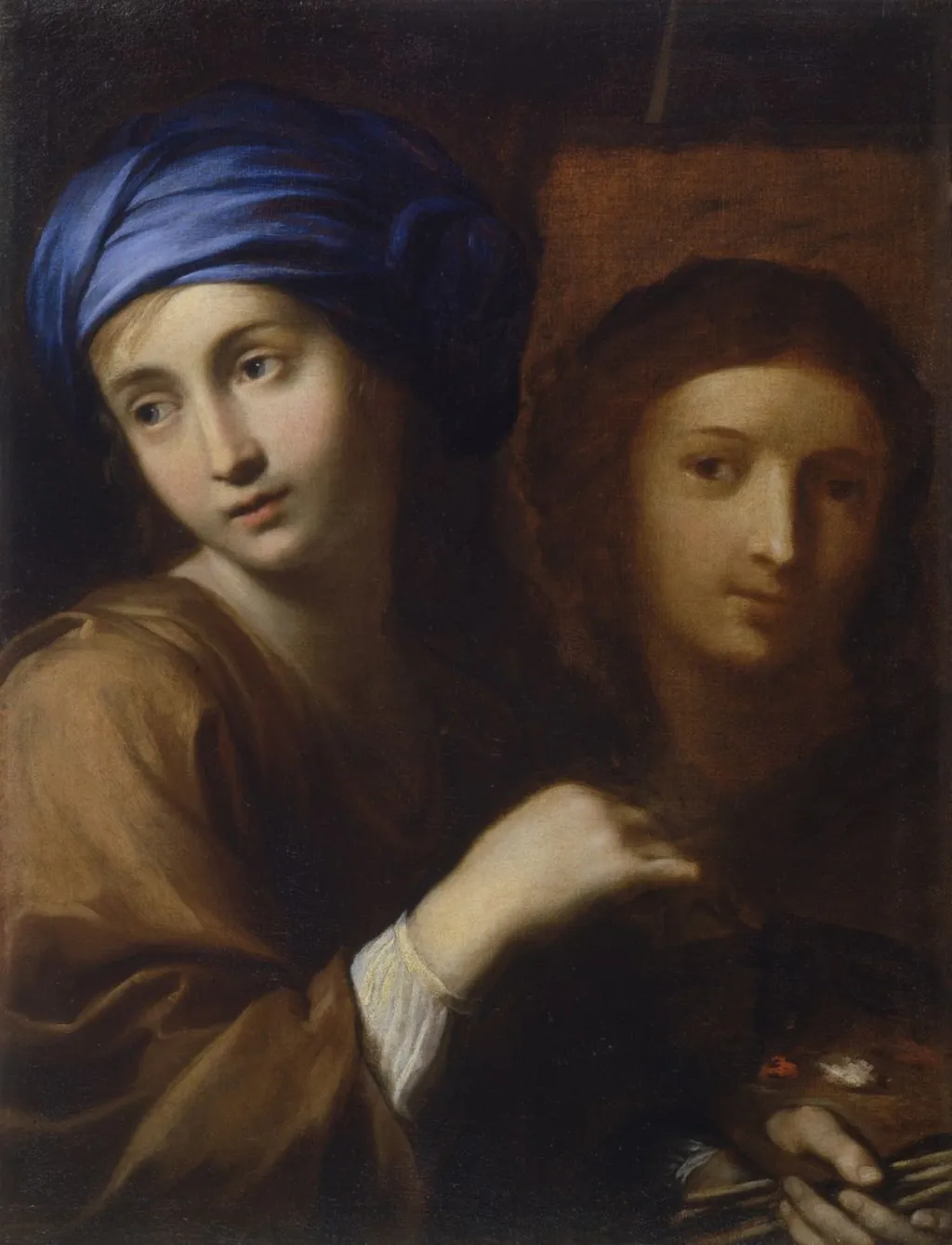 Self-Portrait (Allegory of painting), by Ginevra Cantofoli, oil, 1660