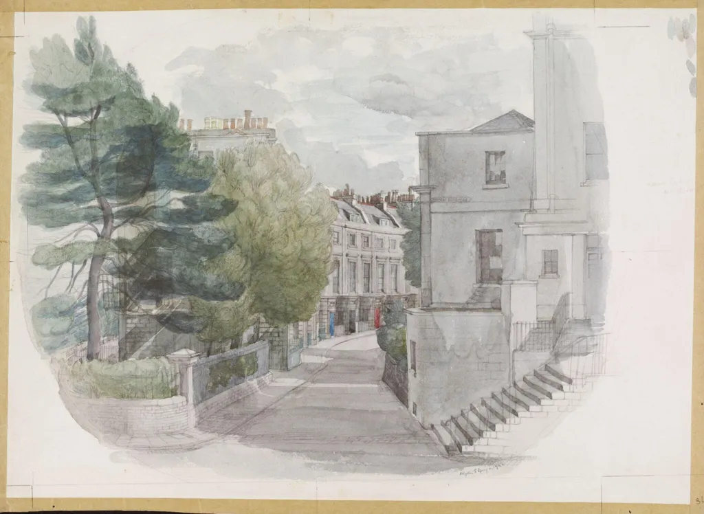 The Paragon, Clifton, by Ginger, watercolor, 1942