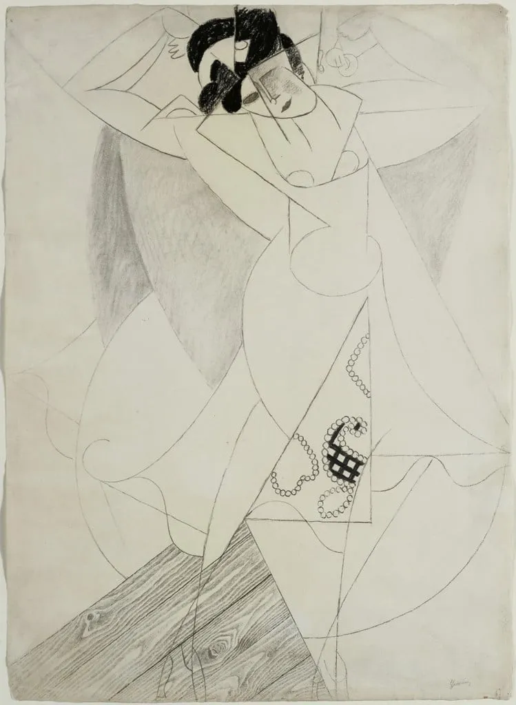 Untitled, by Gino Severini, charcoal, 1913