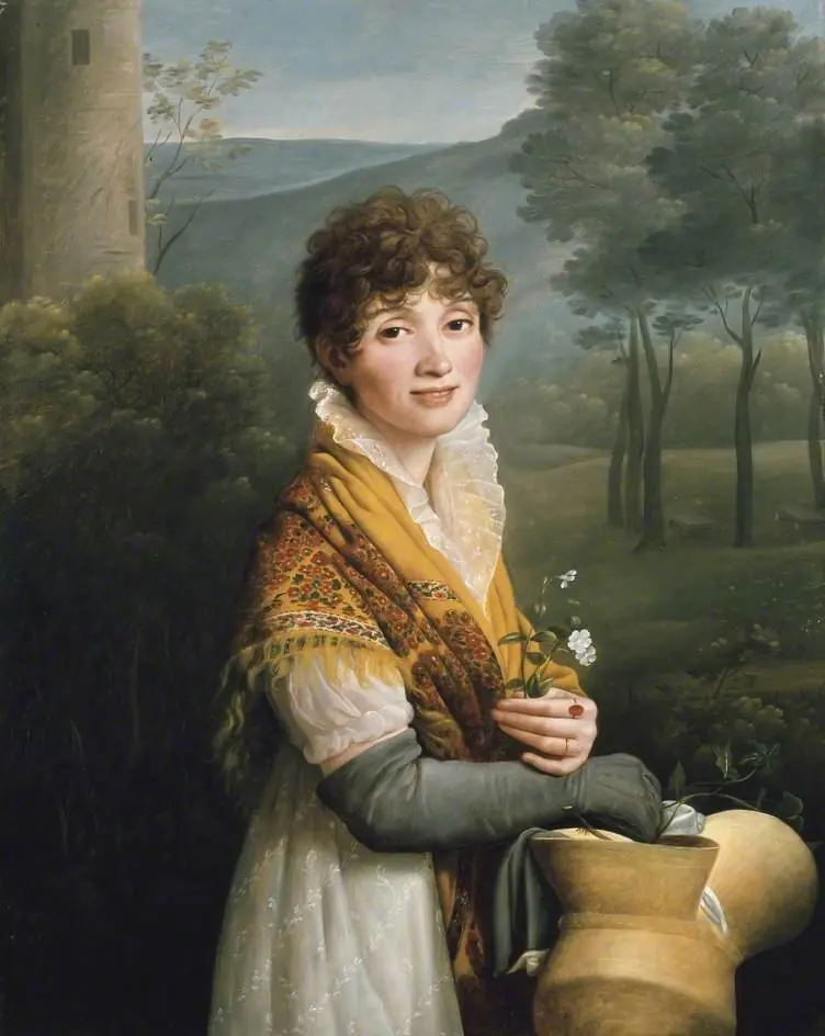 Portrait of a young Woman, by Gioacchino Giuseppe Serangeli