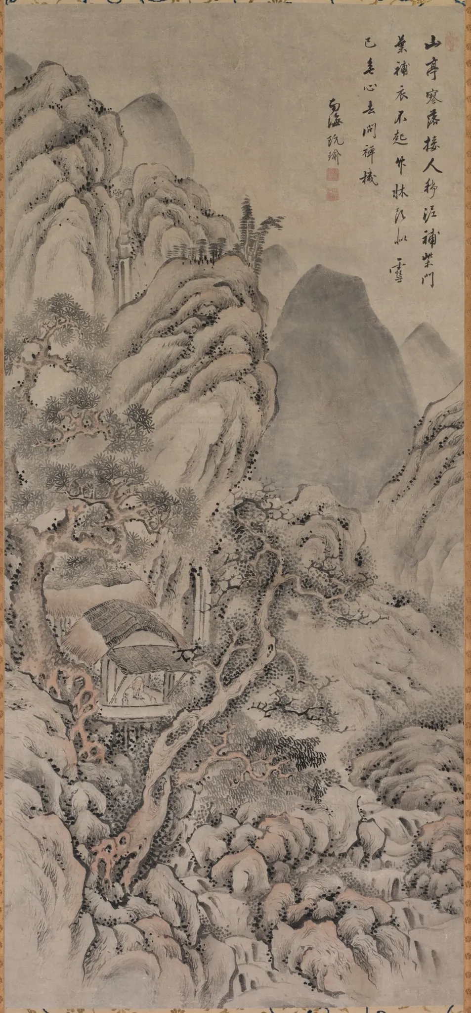 Landscape, by Gion Nankai, unspecified, 1726