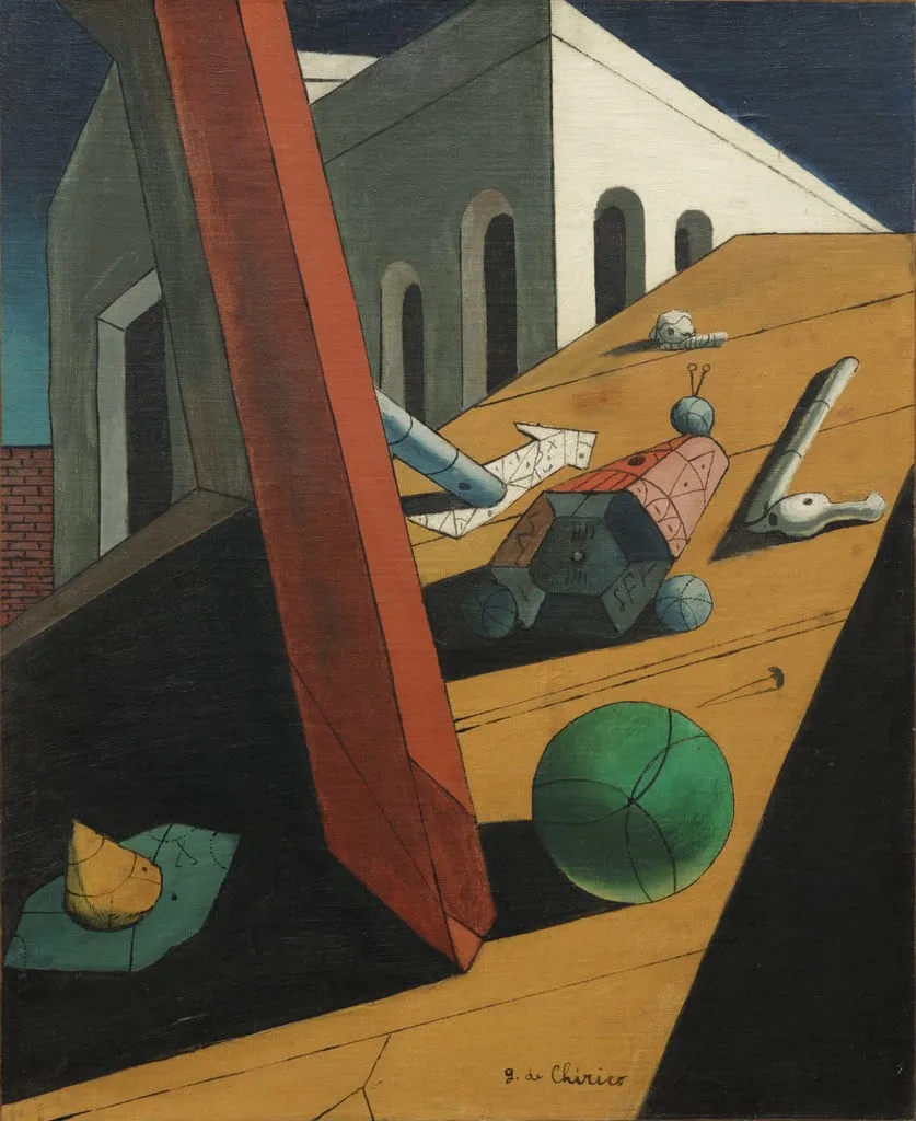 Untitled, by Giorgio de Chirico, oil, 1914