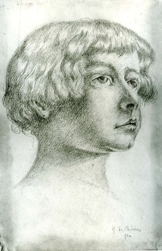 Untitled, by Giorgio de Chirico, graphite, 1920