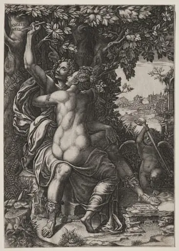 Angelica and Medoro, by Giorgio Ghisi