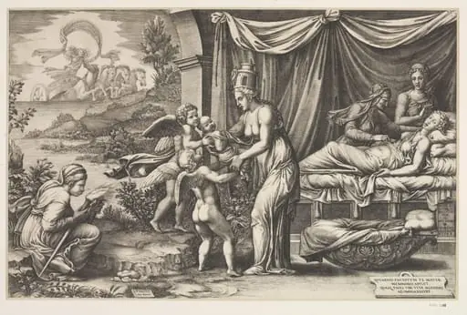 Birth of Memnon, by Giorgio Ghisi