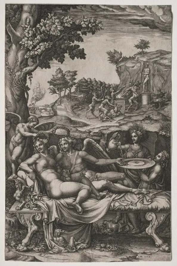Cupid and Psyche, by Giorgio Ghisi, 1574