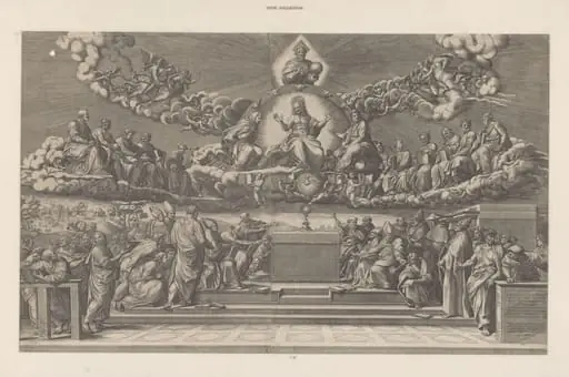 La Disputa del Sacramento, by Giorgio Ghisi