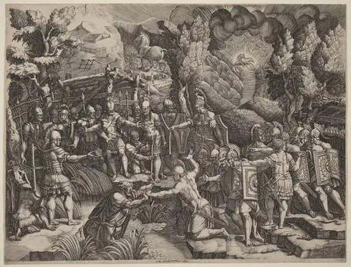 Sinon Deceiving the Trojans, by Giorgio Ghisi
