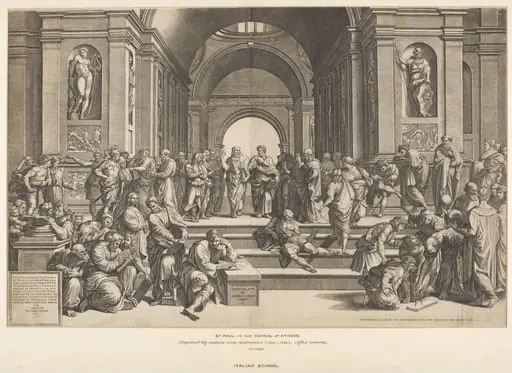 St. Paul in the School of Athens, by Giorgio Ghisi