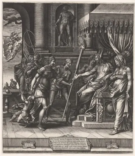 The Calumny of Apelles, by Giorgio Ghisi