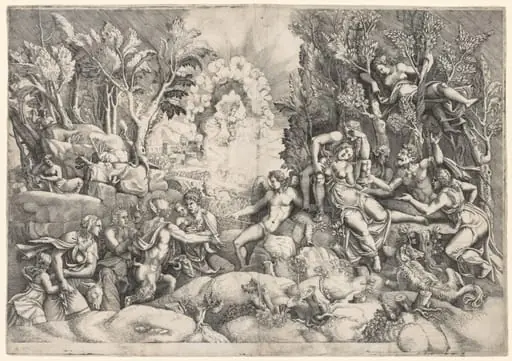 The Death of Procris, by Giorgio Ghisi
