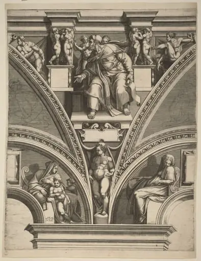 The Prophet Ezekiel, by Giorgio Ghisi