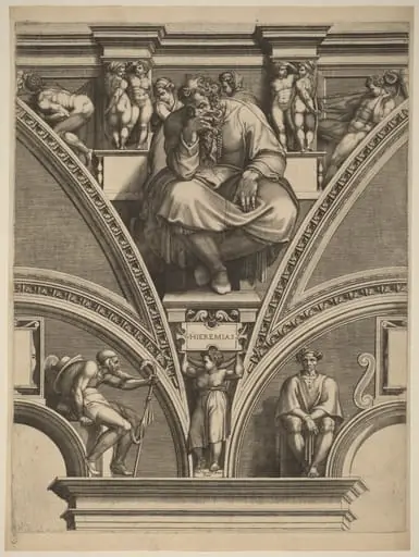 The Prophet Jeremiah, by Giorgio Ghisi