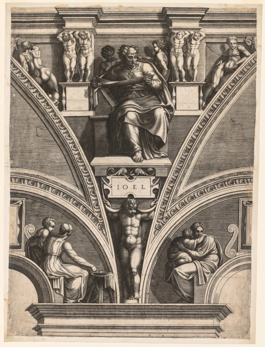 The Prophet Joel, by Giorgio Ghisi, 1574