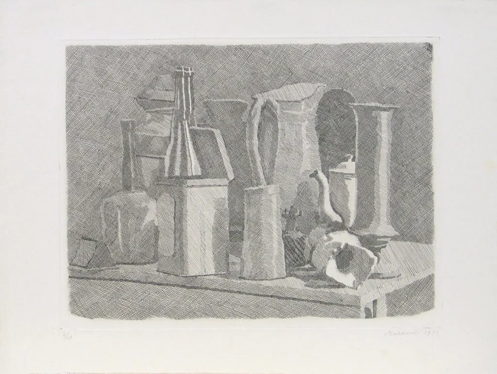 Untitled, by Giorgio Morandi, ink, 1933