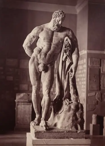 Farnese Hercules, Museum of Naples, Italy, by Giorgio Sommer