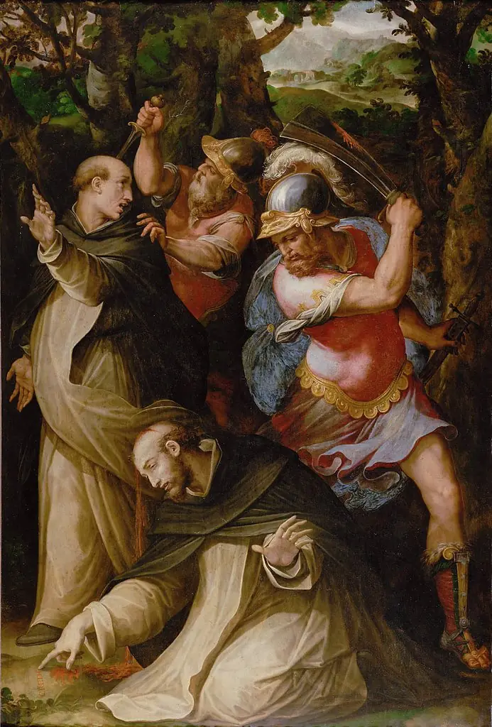 Death of Saint Peter martyr, by Giorgio Vasari