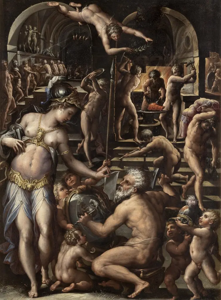 The Forge of Vulcan, by Giorgio Vasari