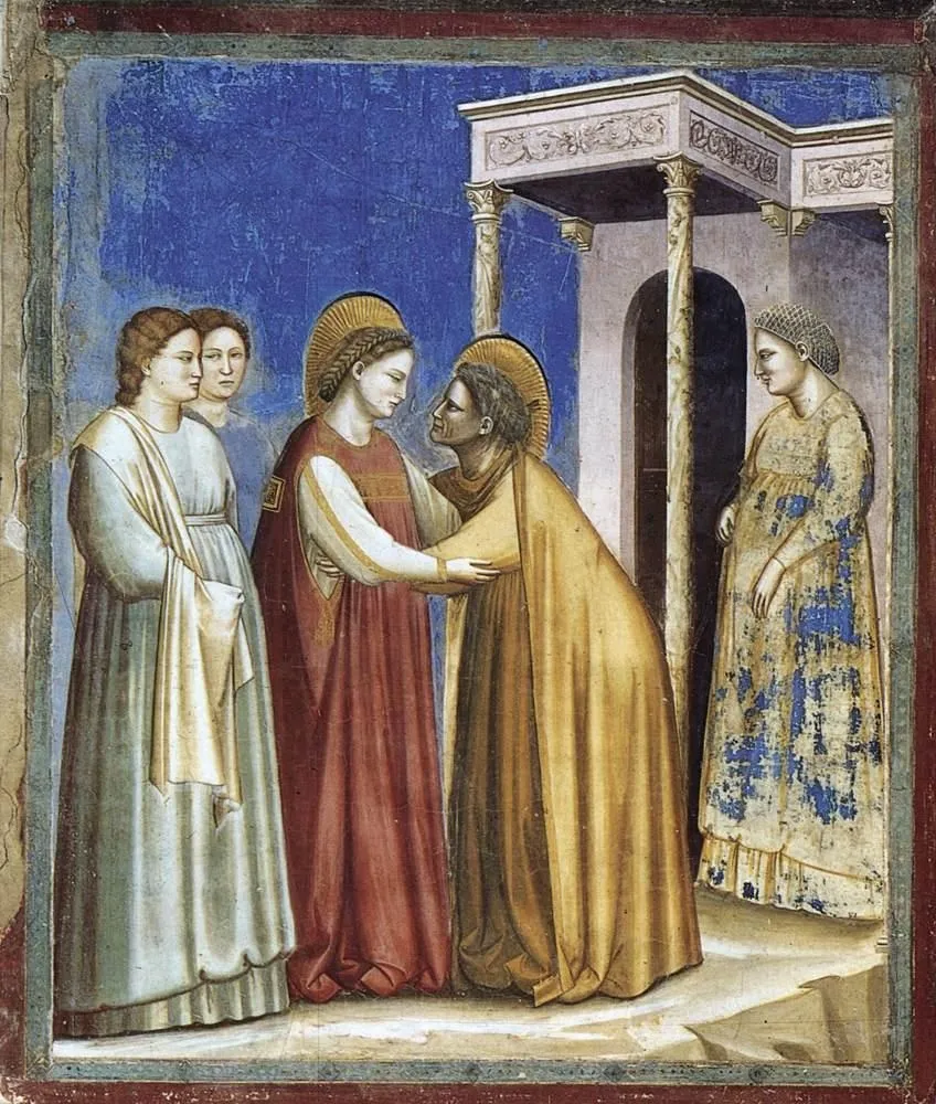 Visitation, by Giotto, fresco, 1306