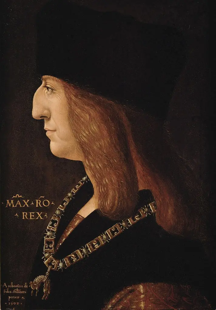 Emperor Maximilian I, by Giovanni Ambrogio de Predis