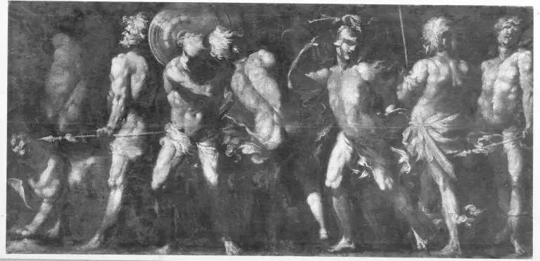 Beuteträger mit Tiger, by Giovanni Andrea Donducci