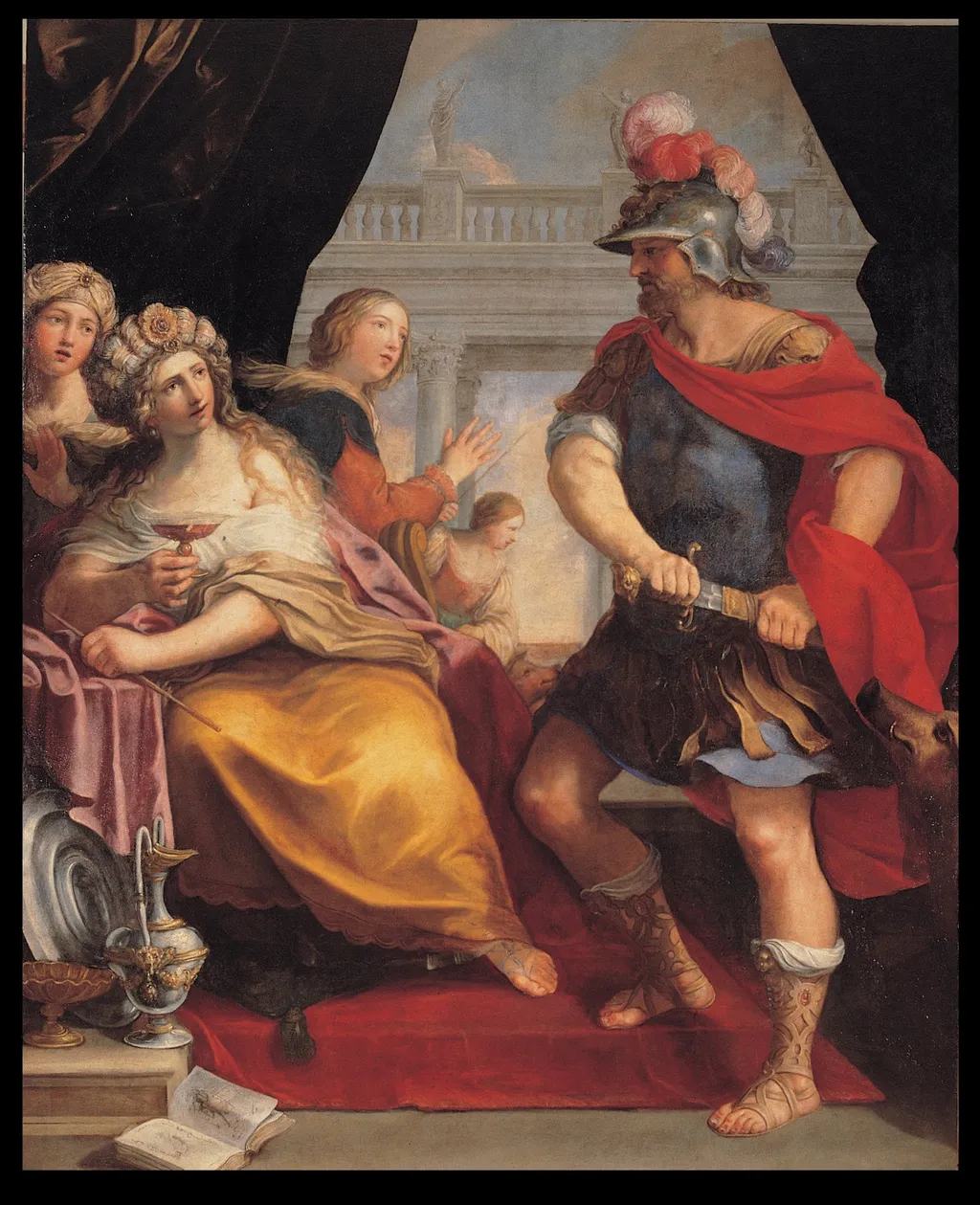 Ulysses and Circe, by Giovanni Andrea Sirani, oil, 1650