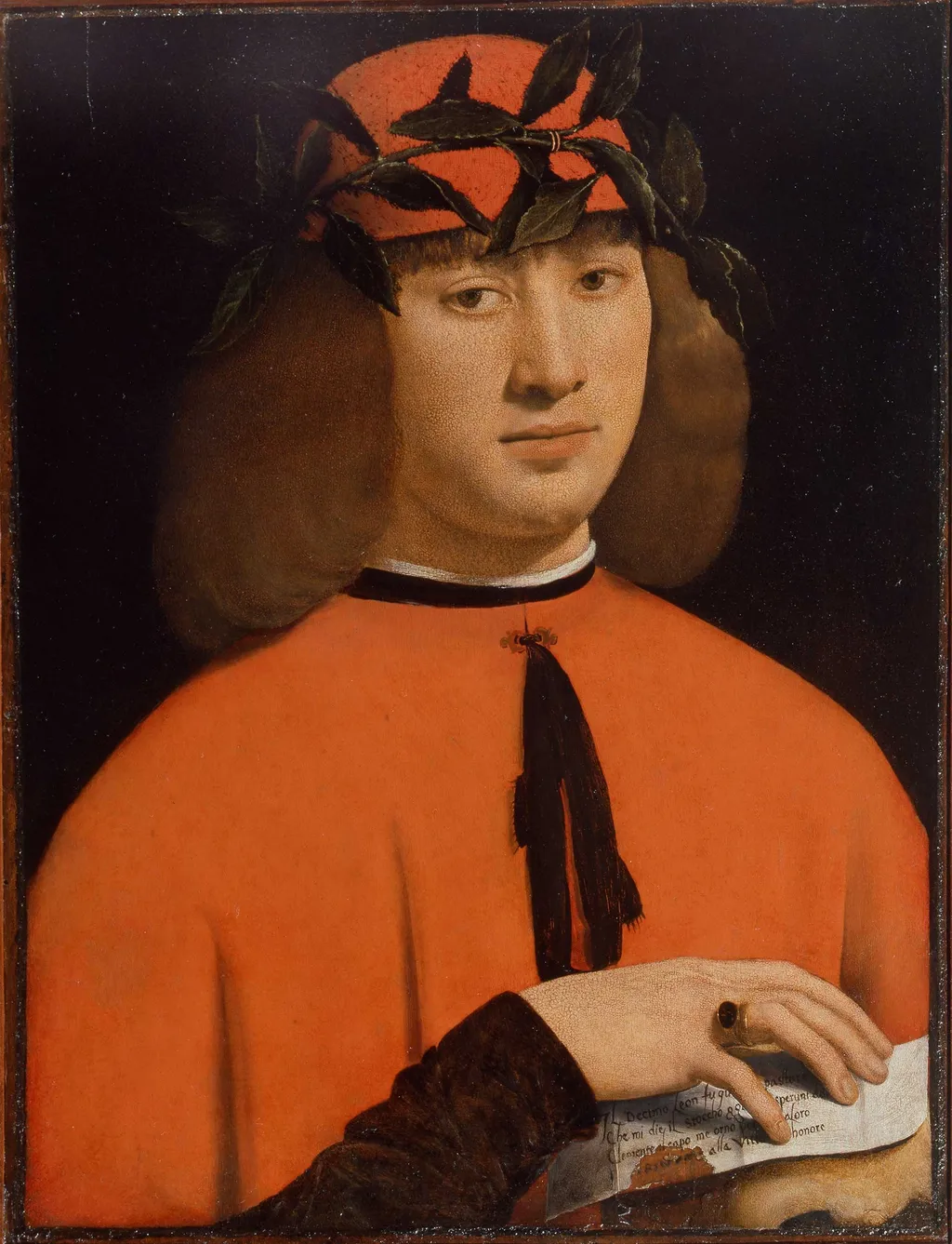 Portrait of Gerolamo Casio, by Giovanni Antonio Boltraffio, oil, 1500