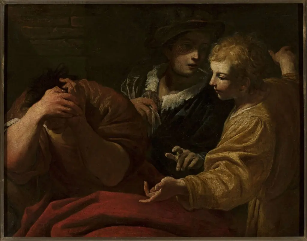 Joseph explaining dreams at the Pharaoh’s court, by Giovanni Antonio Burrini