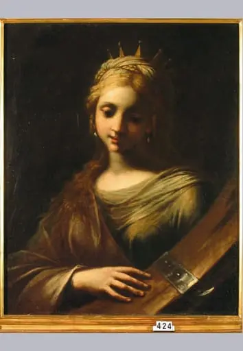 Sfânta Ecaterina din Alexandria (în Reg. Inv.: Sfânta Ecaterina cu roata), by Giovanni Antonio Burrini