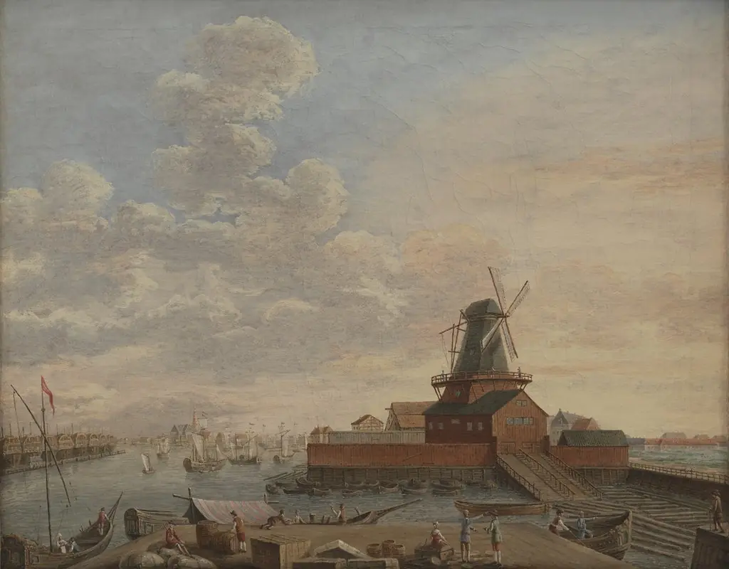 The Naval Dockyards at Christianshavn, by Giovanni Antonio Cesari