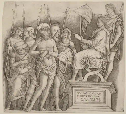 Christ before Pilate, by Giovanni Antonio da Brescia