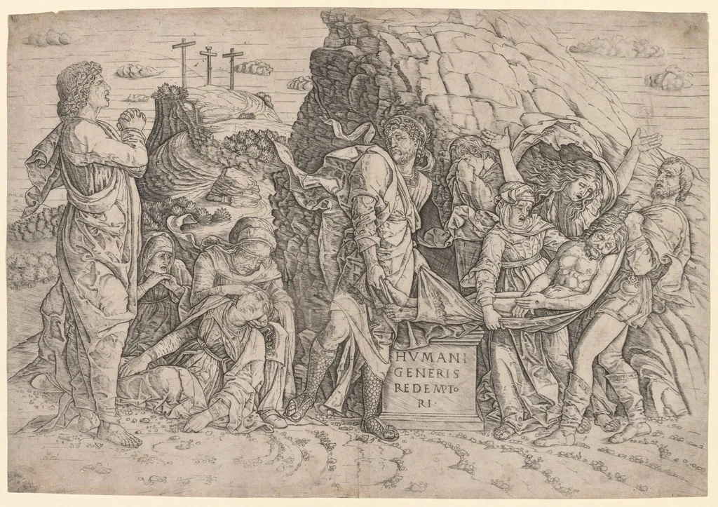 Entombment, by Giovanni Antonio da Brescia, 1509