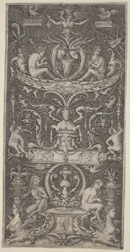 Ornamental Panel Inscribed "Victoria Augusta", by Giovanni Antonio da Brescia