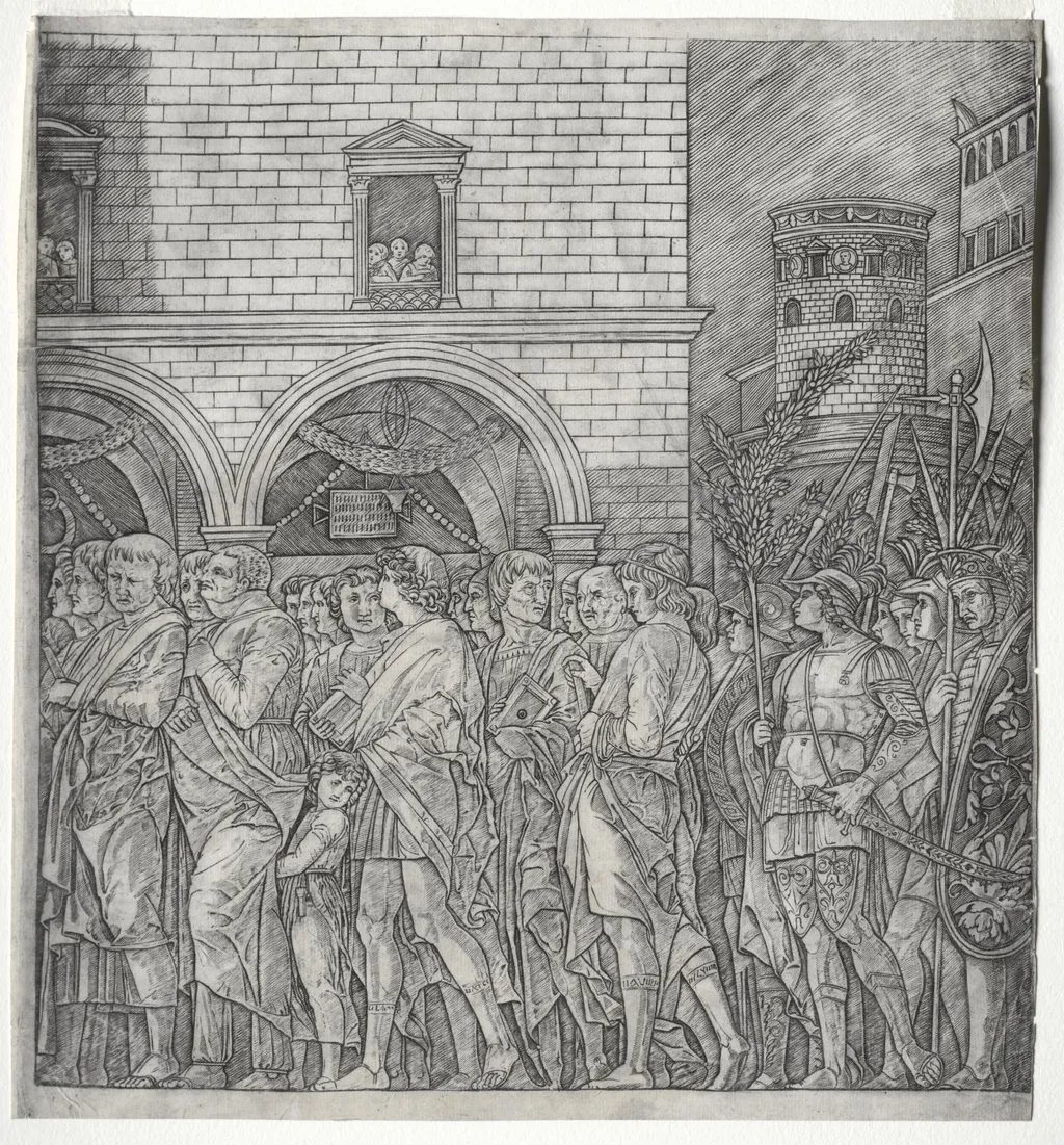 Triumph of Caesar: The Senators, by Giovanni Antonio da Brescia, 1404