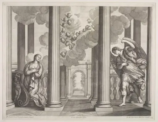 Annunciation of the Virgin, by Giovanni Antonio Lorenzini