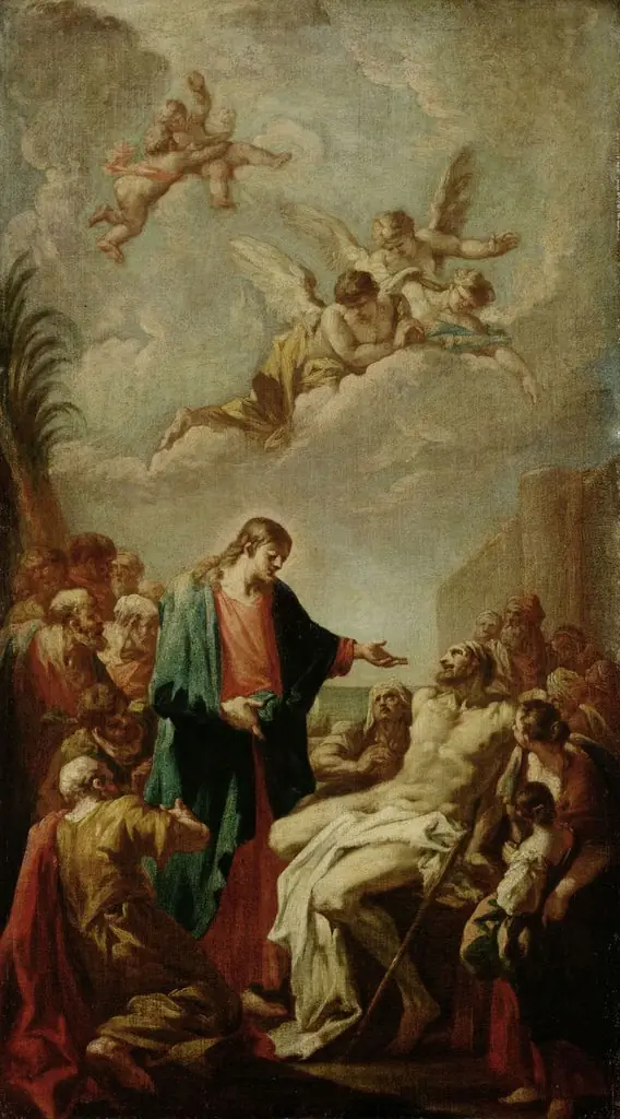 Christus heilt den Gichtbrüchigen, by Giovanni Antonio Pellegrini