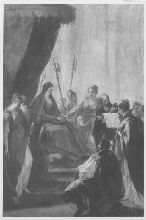 Die Huldigung, by Giovanni Antonio Pellegrini, unspecified, 1708