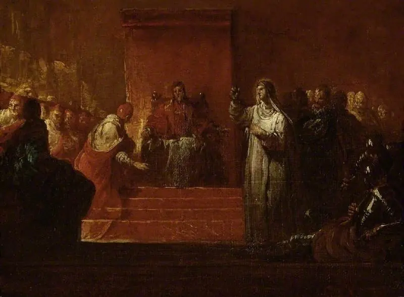 St Catherine of Siena before Pope Gregory XI, by Giovanni Antonio Pellegrini
