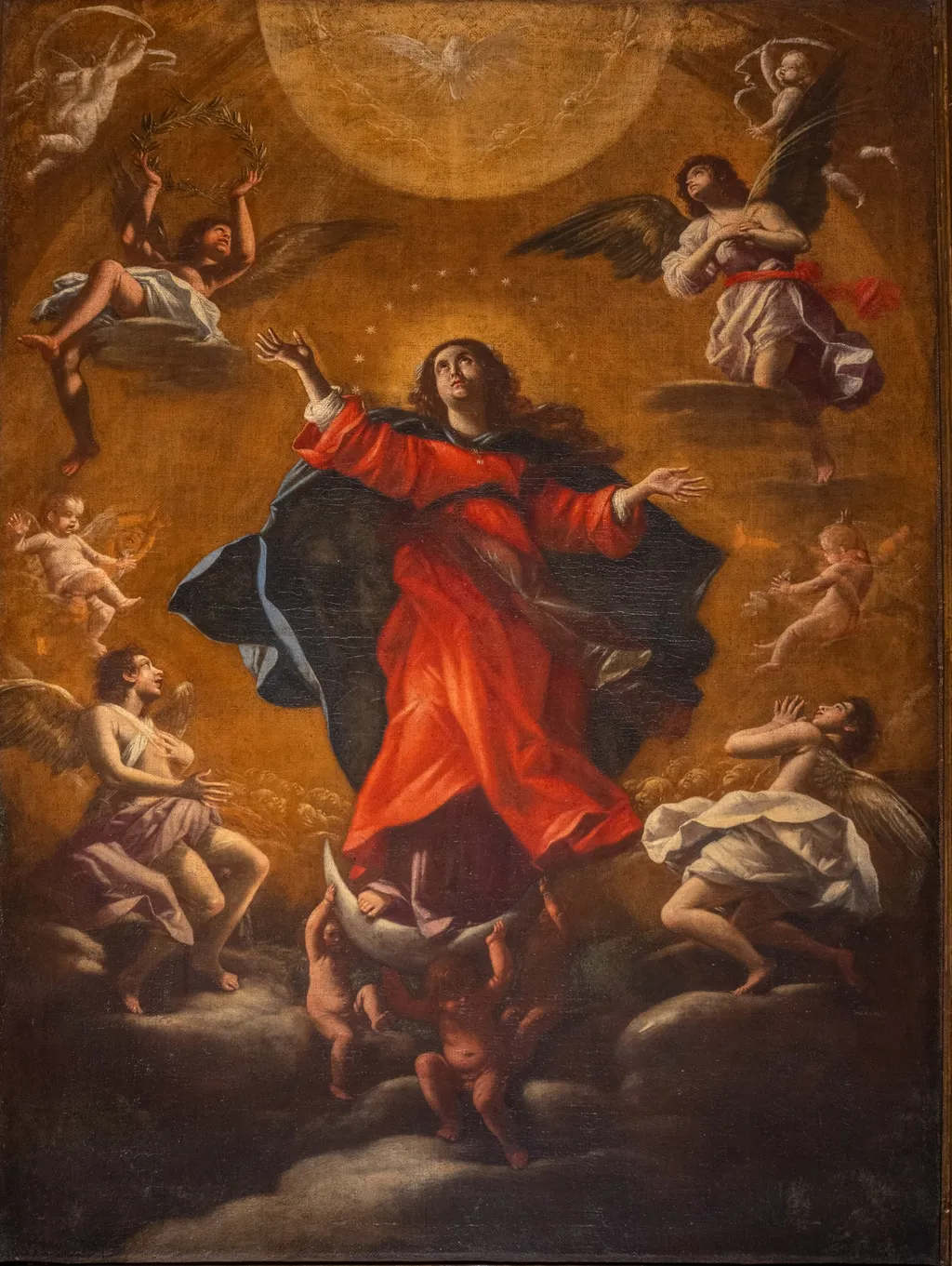 Madonna in Glory, by Giovanni Baglione, oil, 1630