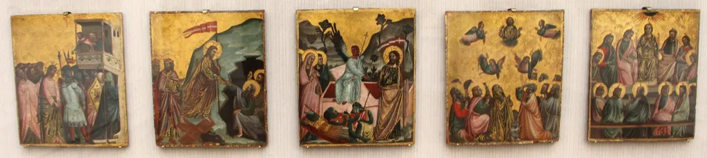 Five Panels with Scenes from the Life of Christ, by Giovanni Baronzio, unspecified