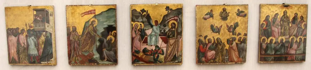 Five Panels with Scenes from the Life of Christ, by Giovanni Baronzio