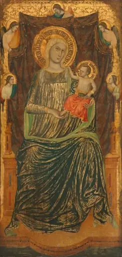 Madonna and Child with Five Angels, by Giovanni Baronzio