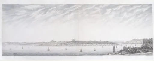 Constantinople from the Asian shore, by Giovanni Battista Borra