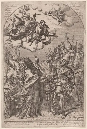 Attila at the Gates of Rome, by Giovanni Battista Bracelli