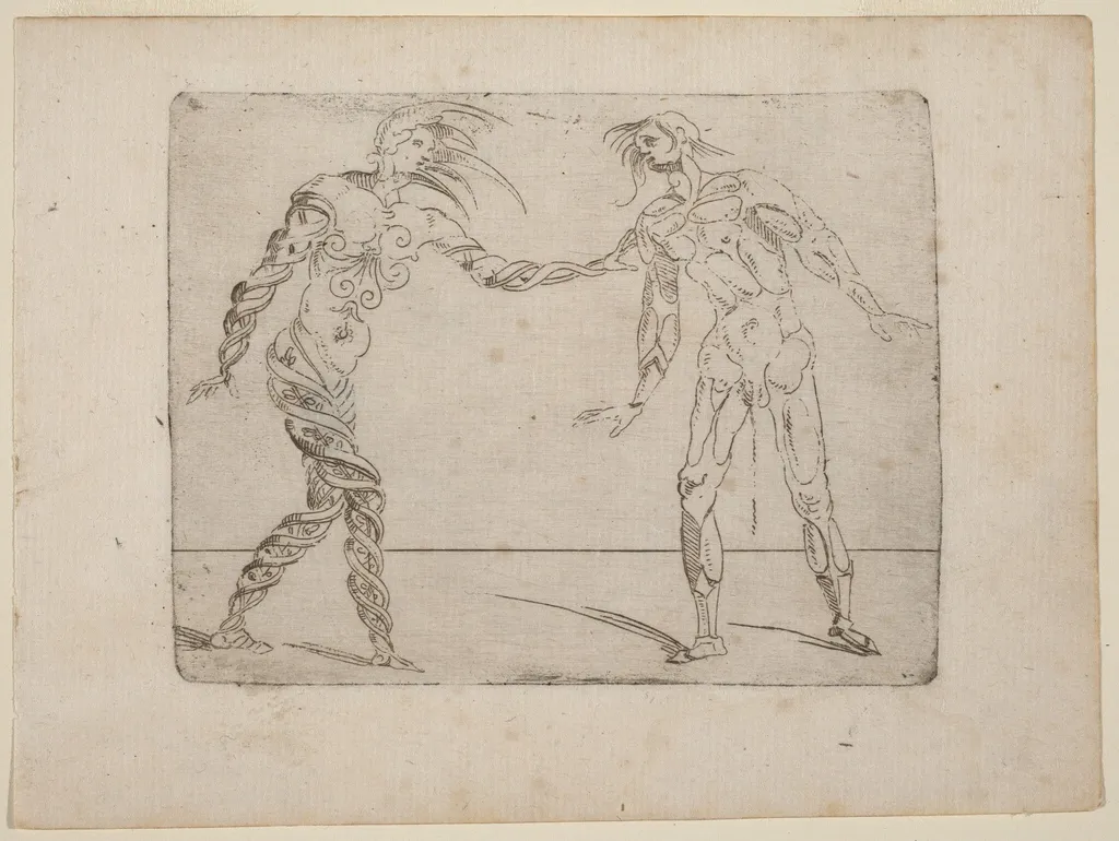 From "Bizzarie di varie Figure", by Giovanni Battista Bracelli, ink, 1624