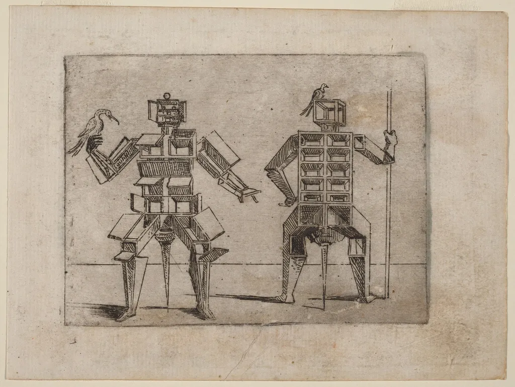 From "Bizzarie di varie Figure", by Giovanni Battista Bracelli, ink, 1624