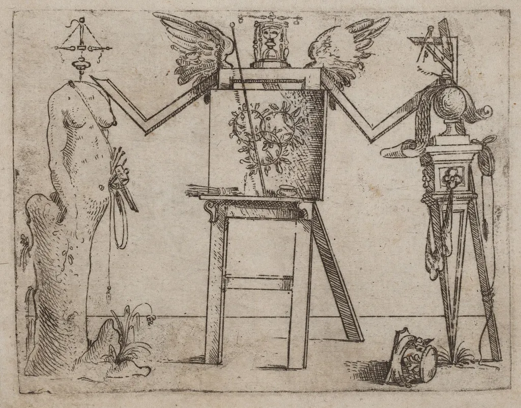 From "Bizzarie di varie Figure", by Giovanni Battista Bracelli, ink, 1624