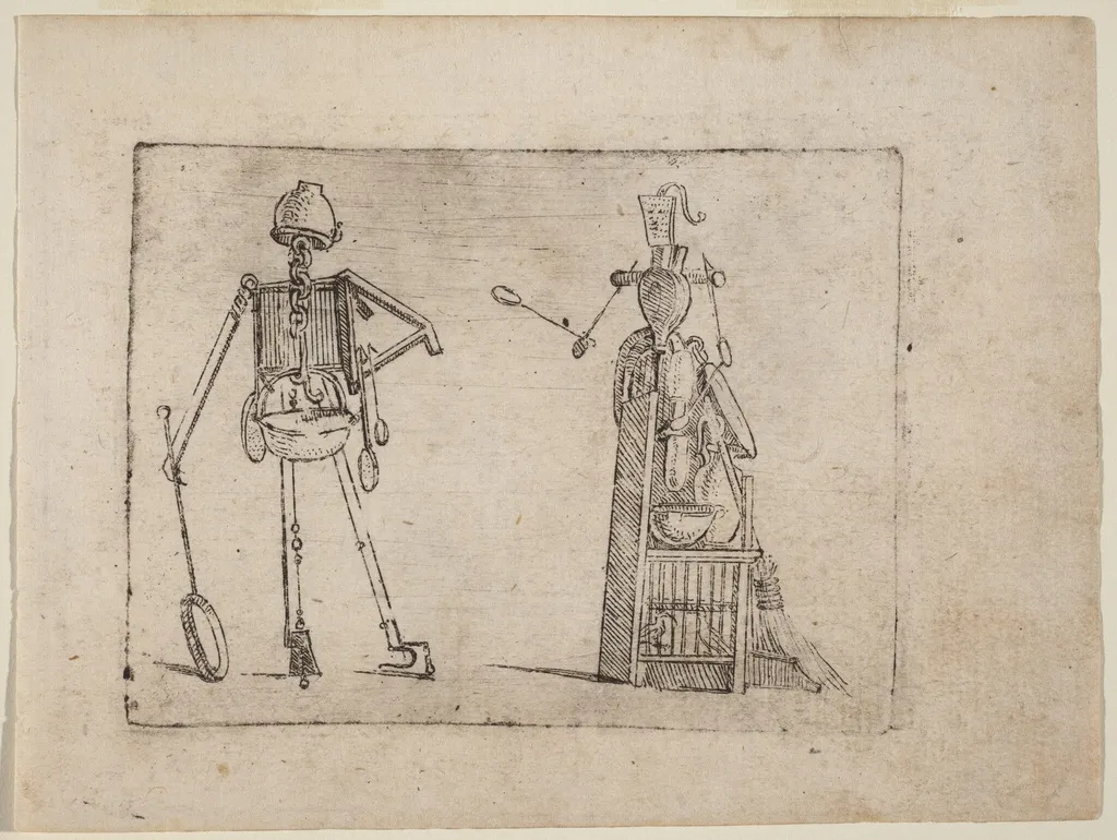From "Bizzarie di varie Figure", by Giovanni Battista Bracelli, ink, 1624