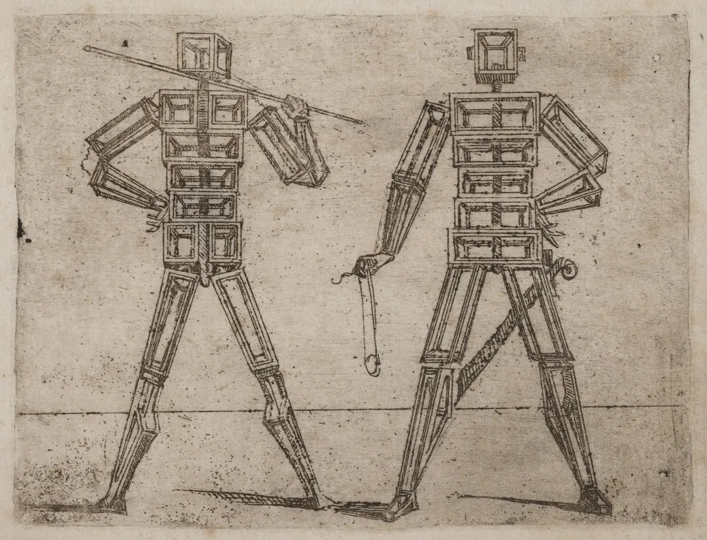 From "Bizzarie di varie Figure", by Giovanni Battista Bracelli, ink, 1624